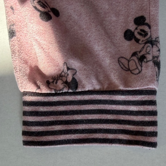 Disney Blush Pink Mickey Minnie Character Cozy Lounge Pajama Pants Size Large - Picture 10 of 11